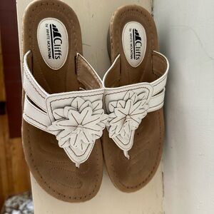 Women's Cliffs by White Mountain Cupcake Beige Sandal Wedge